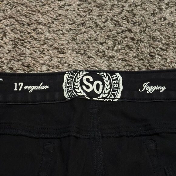 SO AUTHENTIC HERITAGE BLACK JEAN JEGGINGS - Size 17 - Picture 1 of 3